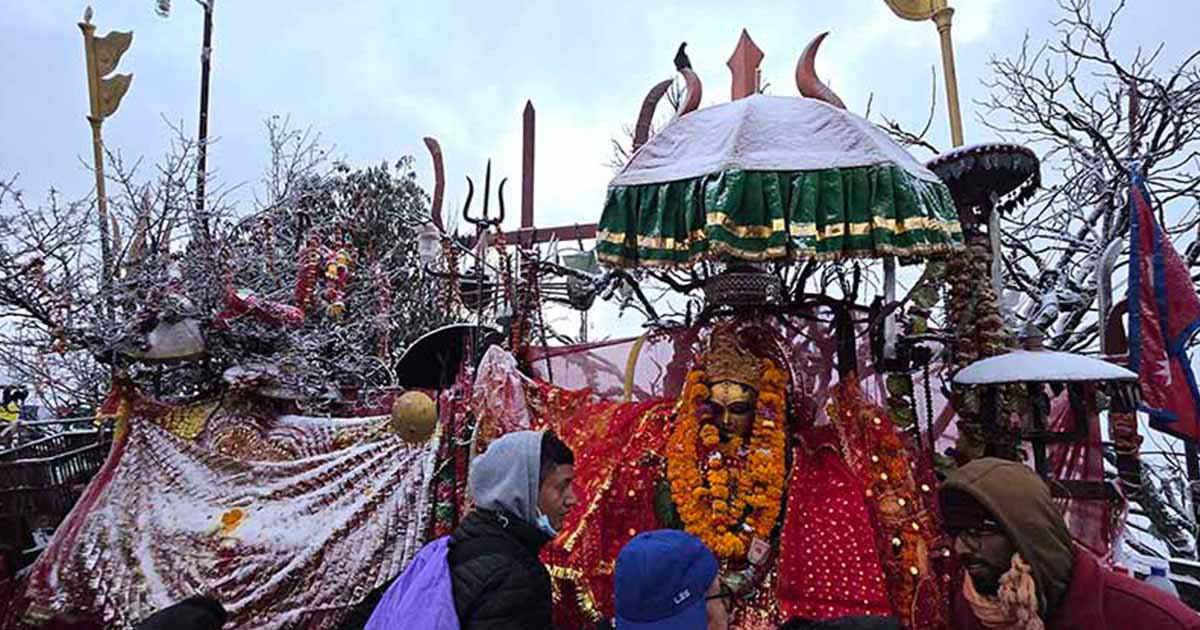 पाथीभरामा चढाइएको सुनमात्रै ५० तोला
